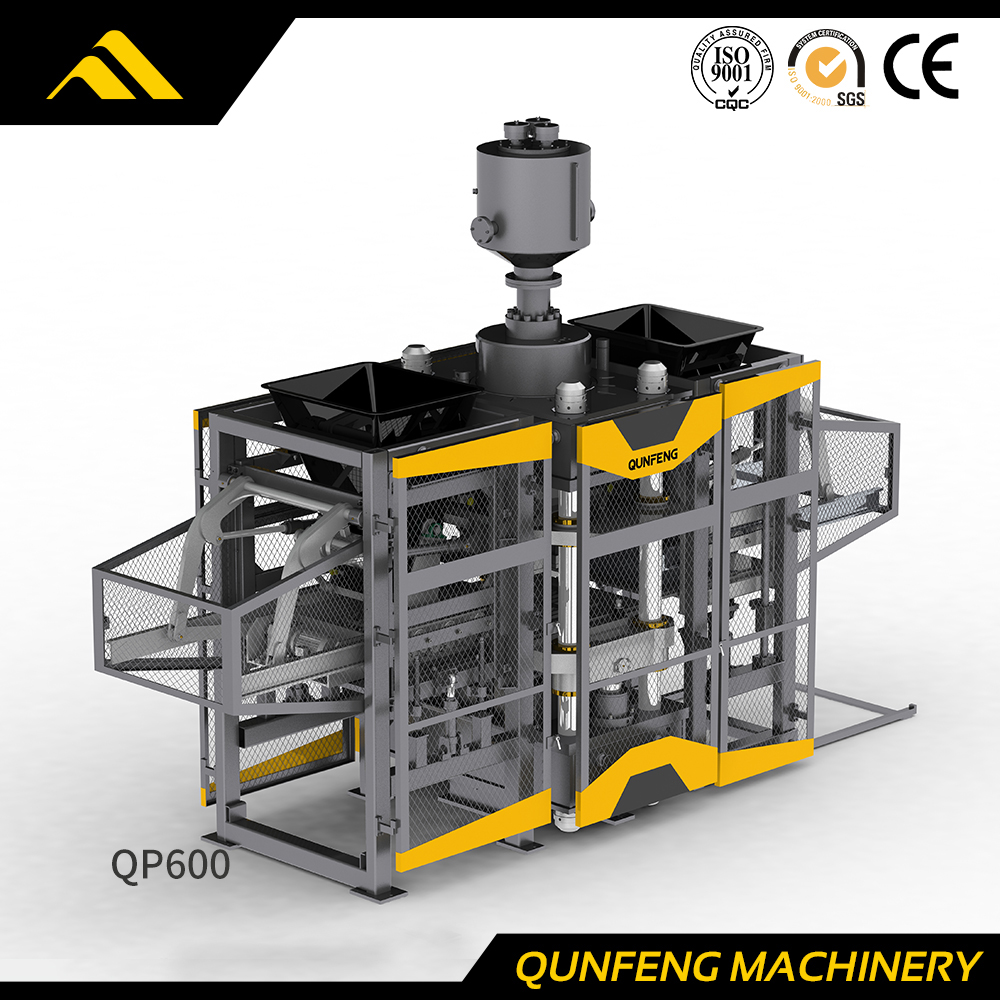 QP600 Automatische hydraulische Presse Ziegelmaschine
