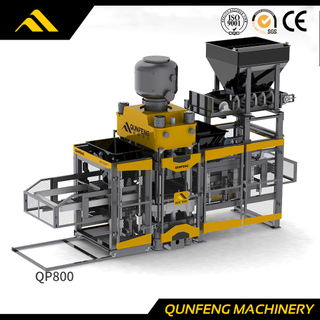 QP800 Vollautomatische Ziegelmaschine mit hydraulischer Presse