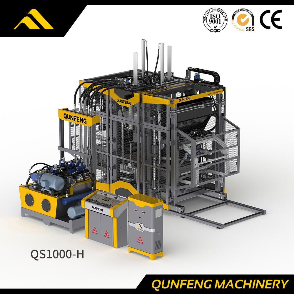 Maschine zur Herstellung von Betonblöcken der 'Supersonic'-Serie (QS1000-H)